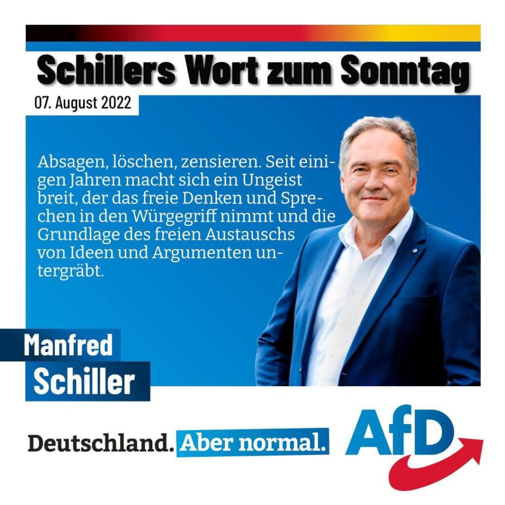 Schillers Wort zum Sonntag 22-08-07