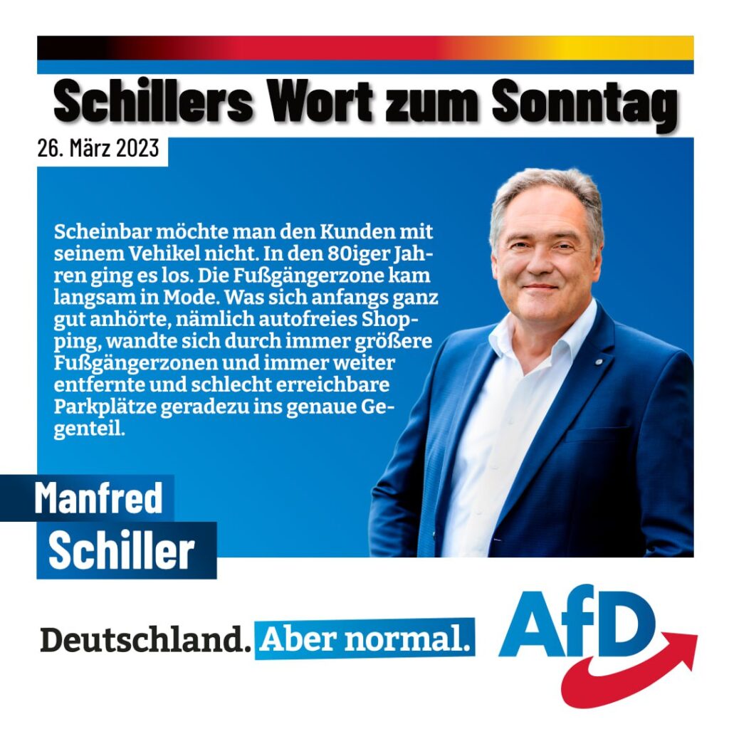 Manfred Schiller, Niedergang des Einzelhandels