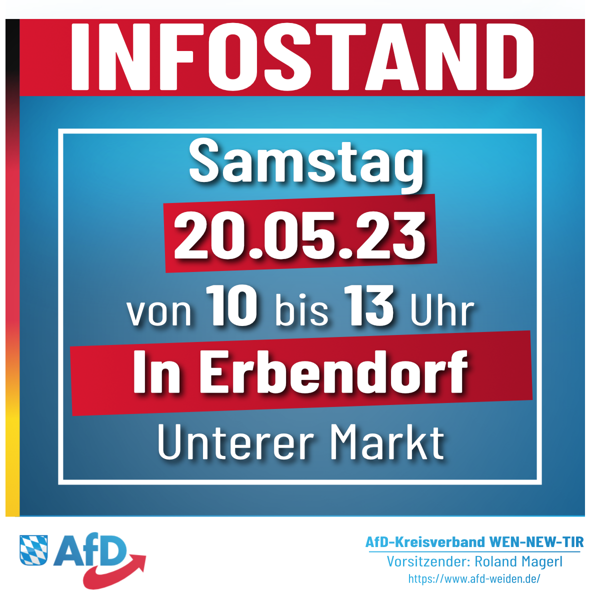 AfD Weiden Infostand