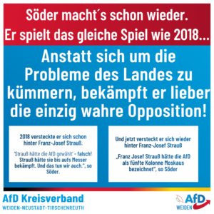 AfD - Weiden, Söder machts schon wieder