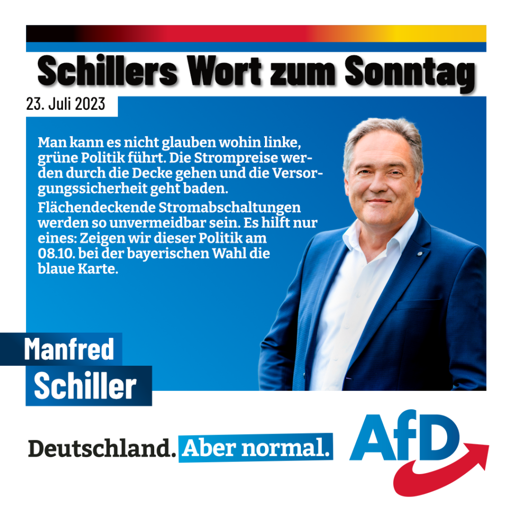 Manfred Schiller AfD Weiden - Energiepolitik