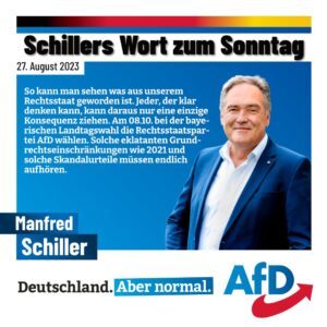Manfred Schiller AfD Weiden Oberpfalz - Bezirktagswahl 2023