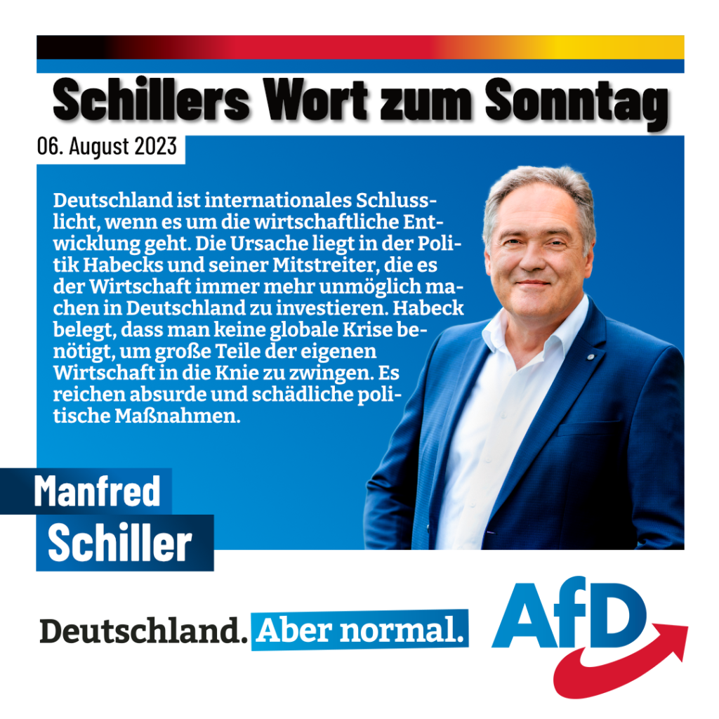 Manfred Schiller - AfD Weiden - Wirtschaft