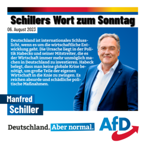 Manfred Schiller - AfD Weiden - Wirtschaft