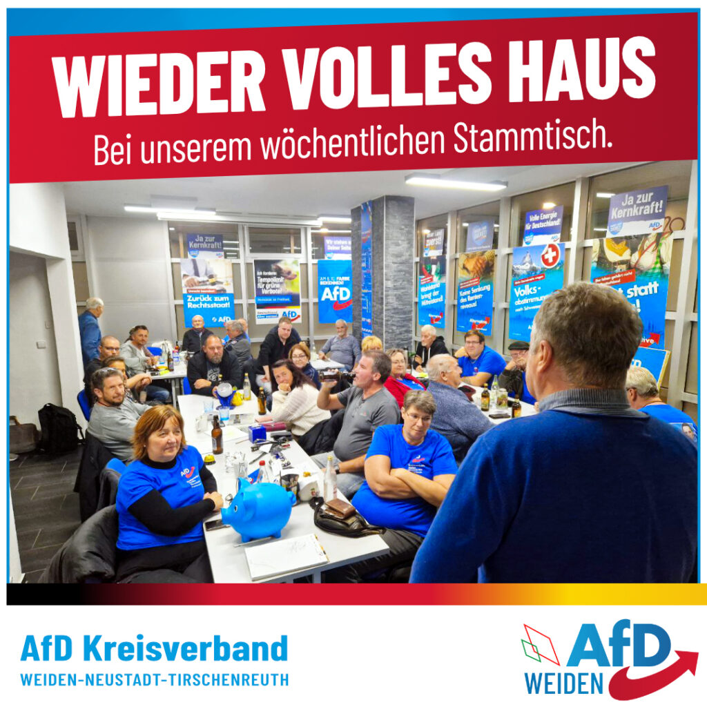 AfD Weiden Stammtisch - Volles Haus