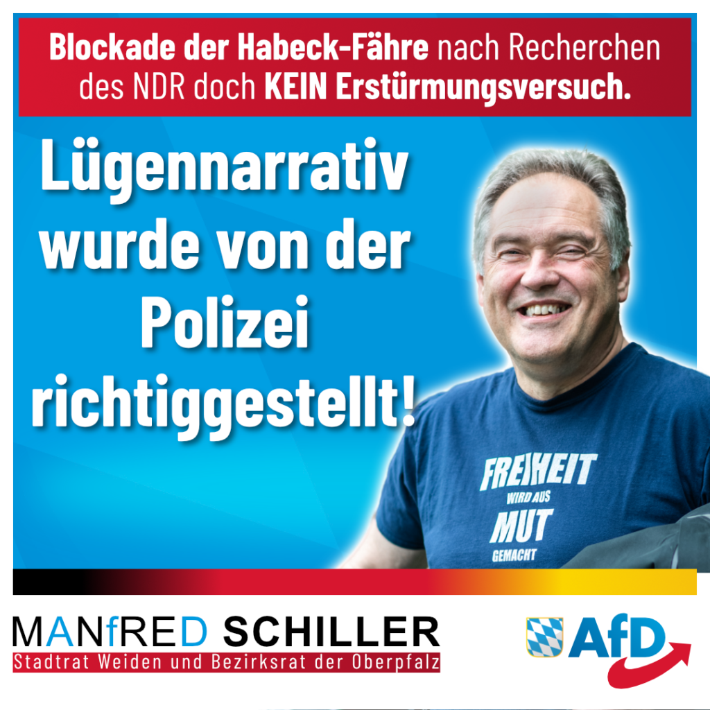 Manfred Schiller AfD - Polizei stellt richtig - Es gab keinen Erstürmungsversuch