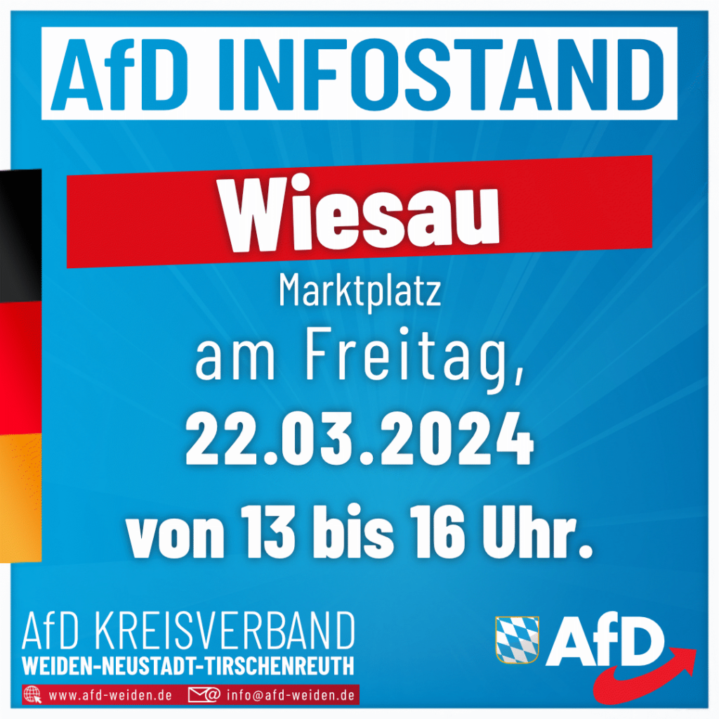 AfD Weiden - Infostand - Wieseau - 22.03.2024