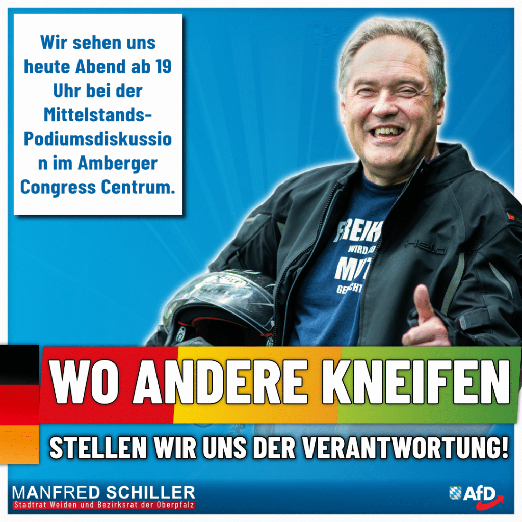 Manfred Schiller AfD - Wo andere kneifen stellen wir uns der Verantwortung