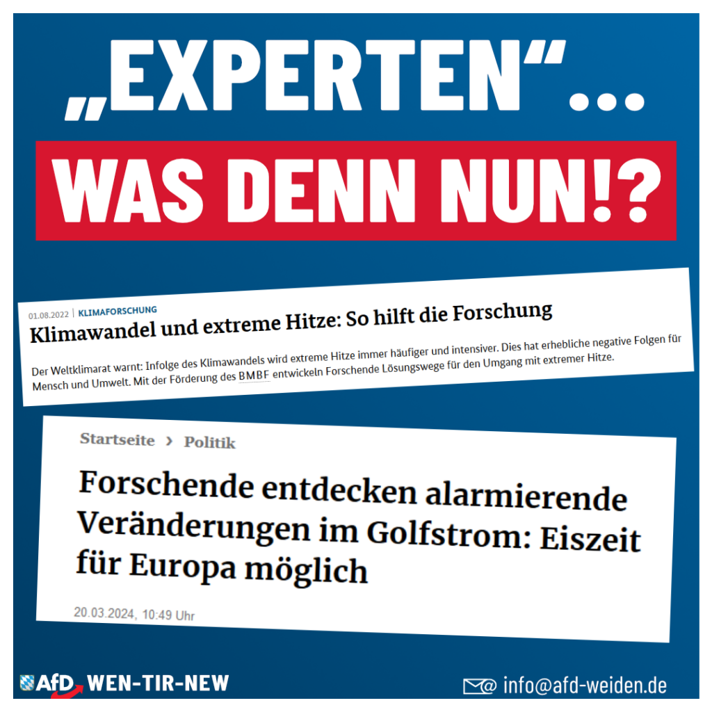 AfD Weiden - Klimawandel Hitze oder Kälte