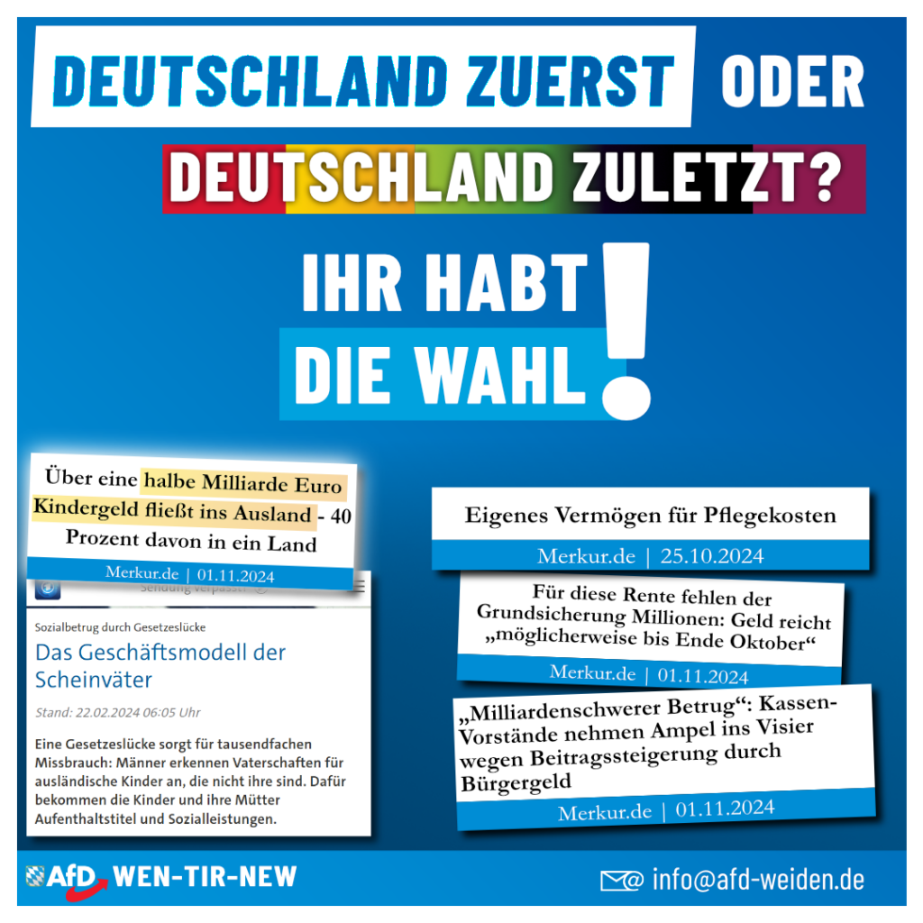 AfD Weiden - Kindergeld fürs Ausland