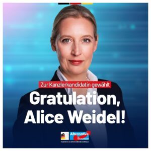 Alice Weidel Bundeskanzlerkandidatin